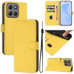 Moto G15 Lemon Yellow Leather Phone Case with Lanyard - 1