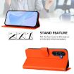 Samsung Galaxy A17 5G Leather Case with Lanyard - Orange - 3