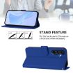 Samsung Galaxy A17 5G Dark Blue Leather Case with Lanyard - 3