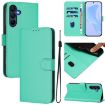 Galaxy A17 5G Green Leather Case with Lanyard - 1