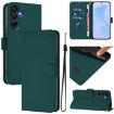 Galaxy A17 5G Dark Green Leather Case with Lanyard - 1