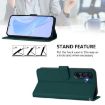 Galaxy A17 5G Dark Green Leather Case with Lanyard - 3