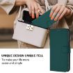 Galaxy A17 5G Dark Green Leather Case with Lanyard - 5