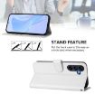 Samsung Galaxy A17 5G Leather Case with Lanyard (White) - 3