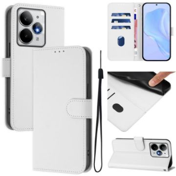 Realme Neo7 Turbo 5G White Leather Case with Lanyard - 1