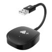 Wired to Wireless CarPlay USB Adapter for Android, Square (Black) - 1