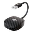 USB Interface Wired to Wireless CarPlay Adapter, Carbon Fiber Square - 1