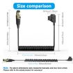 Coiled 1.5m D-Tap to Mini XLR 4 Pin Female Power Adapter Cable - 2