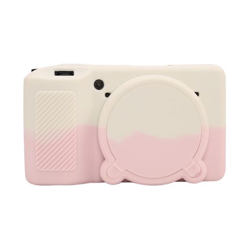 Ricoh GR III White Pink Silicone Protective Case - 1