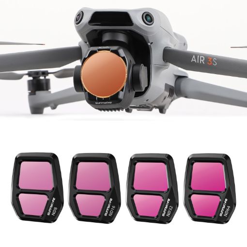 DJI Air 3S Sunnylife Camera Lens Filter 4-in-1 ND8-64 - 1