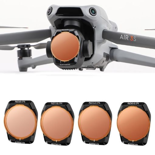 For DJI Air 3S Sunnylife ND8-64PL Camera Lens Filter 4 in 1 - 1