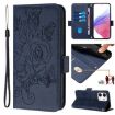 OPPO A5x 5G/4G Dark Blue RFID Anti-theft Leather Case - 1