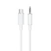 Borofone BL21 Type-C to 3.5mm Audio Cable, 1m, White - 2