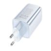 hoco N49 Glorious PD65W Fast Charger, EU Plug, 2 Type-C & USB-A Ports - 3