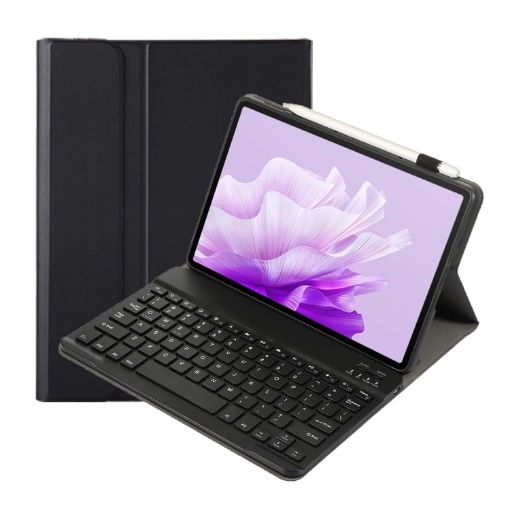 For Honor Pad X9/X8 Pro Ultra-thin Bluetooth Keyboard Case (Black) - 1
