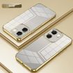 OPPO A5x 5G Gold Transparent Plating Fine Hole Case - 2