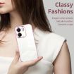 OPPO A5x 5G Transparent Silver Phone Case with Fine Holes - 4