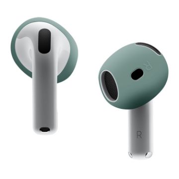 AirPods 4 Dark Green Silicone Ear Cap Protective Case - 1