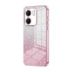 OPPO A5x 5G Glitter Gradient Pink Case with Electroplated Design - 1