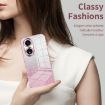 OPPO A5x 5G Glitter Gradient Pink Case with Electroplated Design - 3