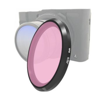 JSR Pink Lens Filter for Panasonic LUMIX LX10 - 1