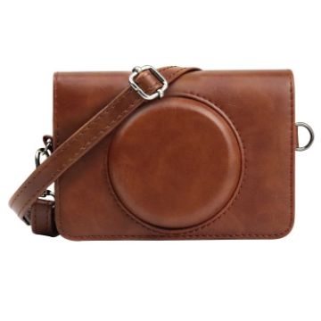 Kodak Mini Shot2 Retro/C210R Camera PU Leather Case with Strap - 1