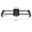 YELANGU L140T-A 40cm Carbon Fiber Slide Rail with Phone Clamp - 3