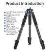 BEXIN RK294 Black Portable Collapsible Aluminum Camera Tripod - 3
