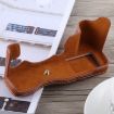 Brown PU Leather Camera Half Case Base for FUJIFILM X-H1, 1/4" Thread - 5