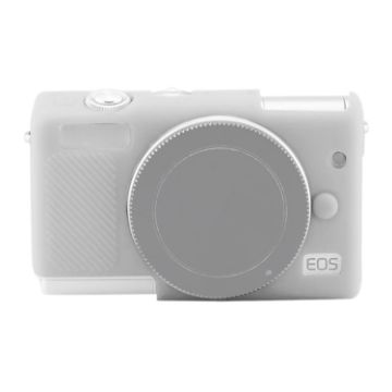 White Soft Silicone Protective Case for Canon EOS M200 Camera - 1
