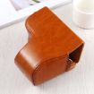 Sony A6400 Full Body PU Leather Camera Case Bag with Strap (Brown) - 3