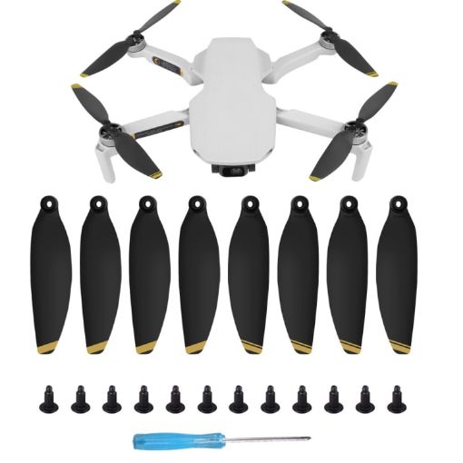 Sunnylife 4726F Low Noise Propellers for DJI Mini SE/2/2 SE (8 PCS, Gold) - 1