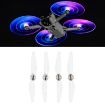 DJI Mini 4 Pro/3 Pro LED Propellers: Low Noise, Transparent (2 Pairs) - 1
