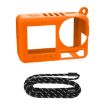 DJI Osmo Action 5 Pro Silicone Case with Lanyard - Orange - 1