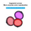 DJI Osmo Action 5 Pro/4/3 Purple Diving Lens Filter Housing - 5