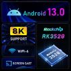 H96 Max 8K UHD Android 13 Smart TV Box, Quad-Core, 4GB+32GB, EU Plug - 3