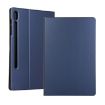 Blue Leather Case for Galaxy Tab S6 T860 with Holder & Texture Flip - 1