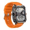 ZW59 1.95" Orange Sports Smart Watch, BT Call, Blood Oxygen/HR Monitor - 2