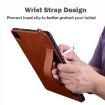 Samsung Galaxy Tab S10+/S9+/S8+ Leather TPU Case with Wristband (Brown) - 5