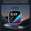 ET593 Black Smart Watch, 1.75" IPS Screen, ECG/Blood Sugar Monitor - 5