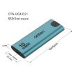 Onten UCA322+ 10Gbps M.2 NVMe NGFF SSD Enclosure M-key - 2