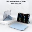 Mutural Y-Shape Deformation Leather Case for iPad Pro 13 2024 (Navy) - 2