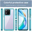 For Honor X5b Acrylic Hybrid TPU Phone Case (Transparent Blue) - 2