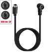 Mini DIN 5 Pin A/V Cable, 1.8m (Straight to Elbow) - 3