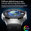 MT200 1.43" AMOLED Smartwatch, ECG, IP67, Steel Band (Silver) - 2