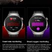 MT200 1.43" AMOLED Smart Watch, IP67 Steel Band, ECG, Black - 6