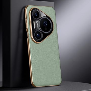 Huawei Pura 80 Ultra 5G Genuine Leather Phone Case (Green) - 1