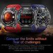 ET492 1.43" AMOLED Smart Watch with ECG/Blood Sugar, Leather Strap - 4