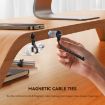 JOYROOM JR-ZS422 Black Magnetic Silicone Cable Tie Organizer - 2