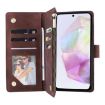 Galaxy A17 5G Zipper Wallet Leather Phone Case (Coffee) - 4